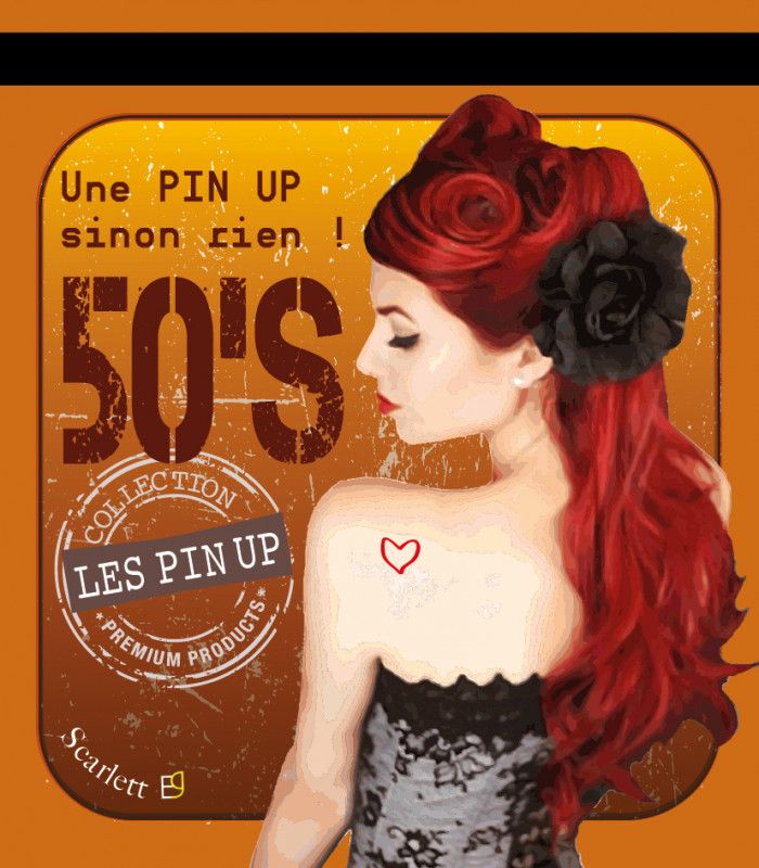 étiquette pin up personnalisable